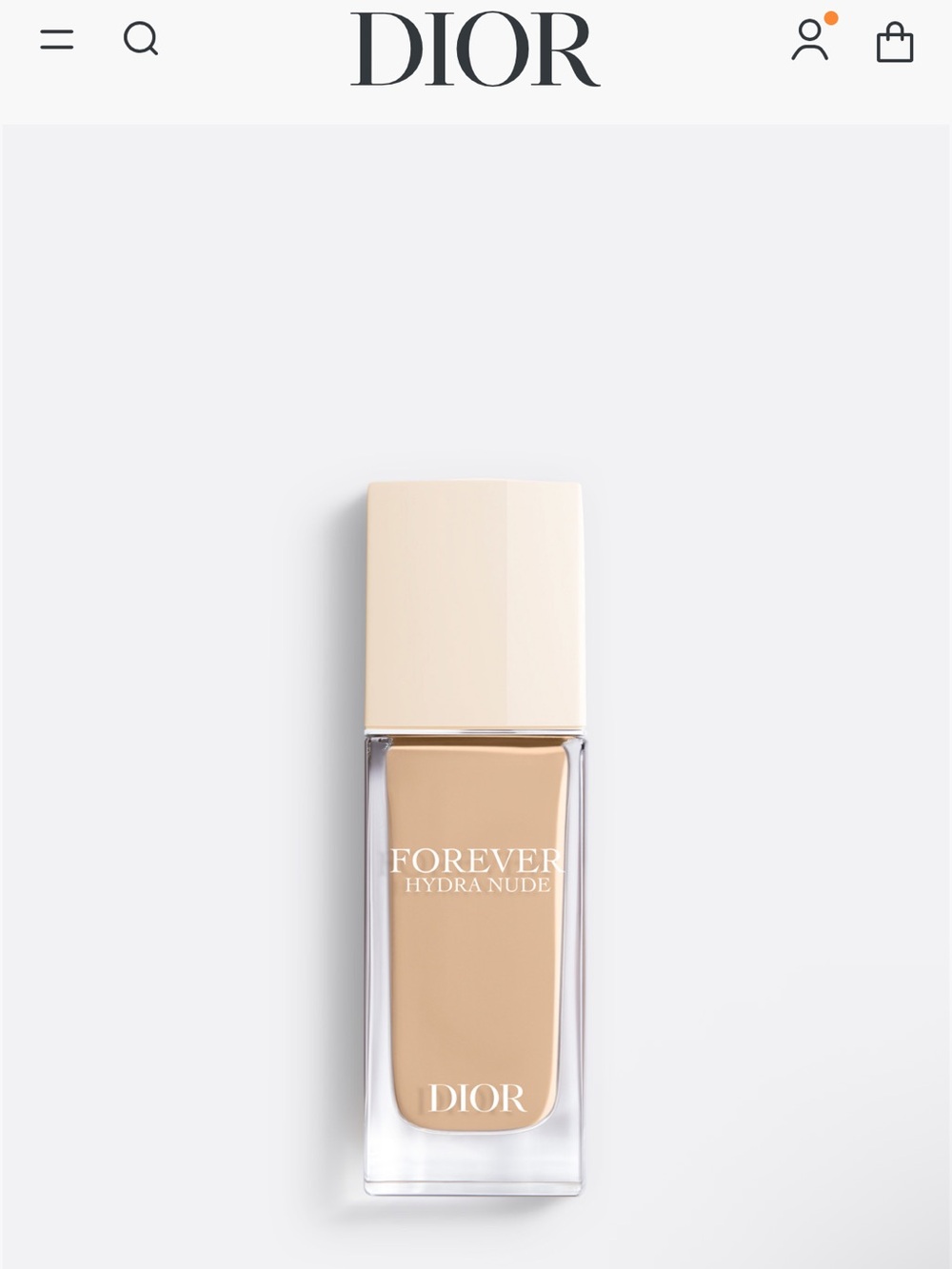 NEW DIOR Forever Hydra Nude 1.5N
